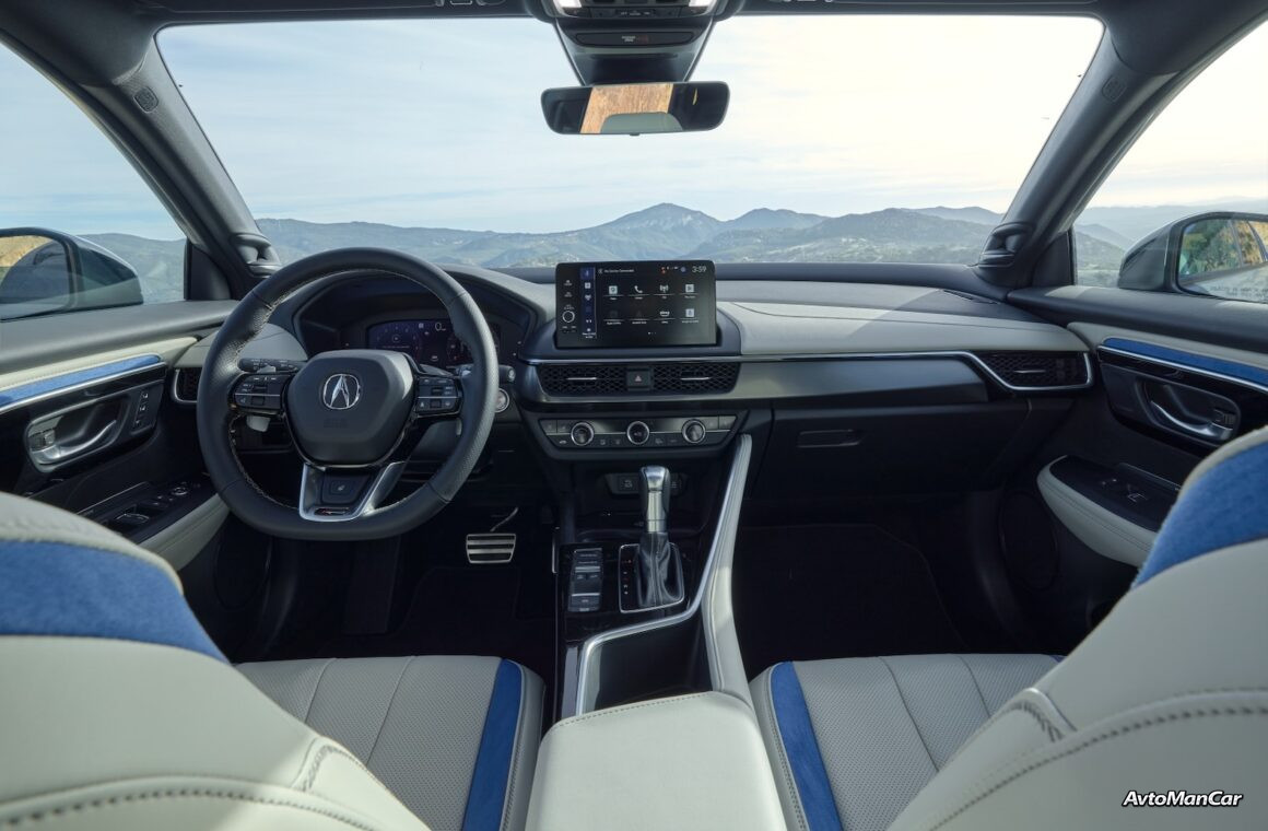приборная панель Acura ADX 2026 в интерьере салона