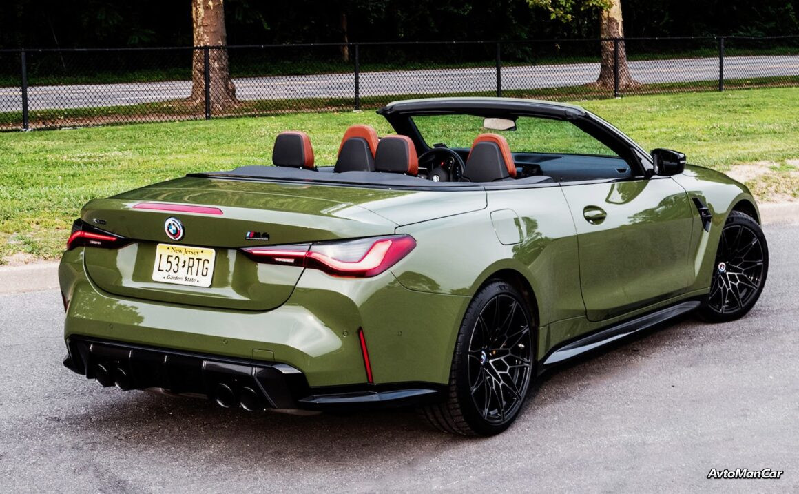 BMW M4 Competition Convertible в цвете Individual Urban Green