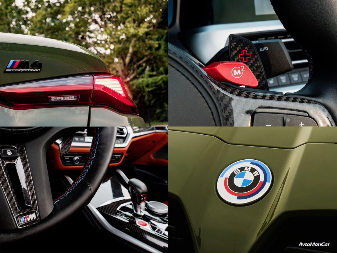 BMW M4 Competition Convertible с открытой крышей