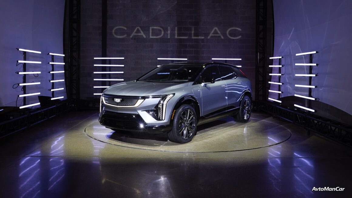 Cadillac Optiq 2025 года вид спереди
