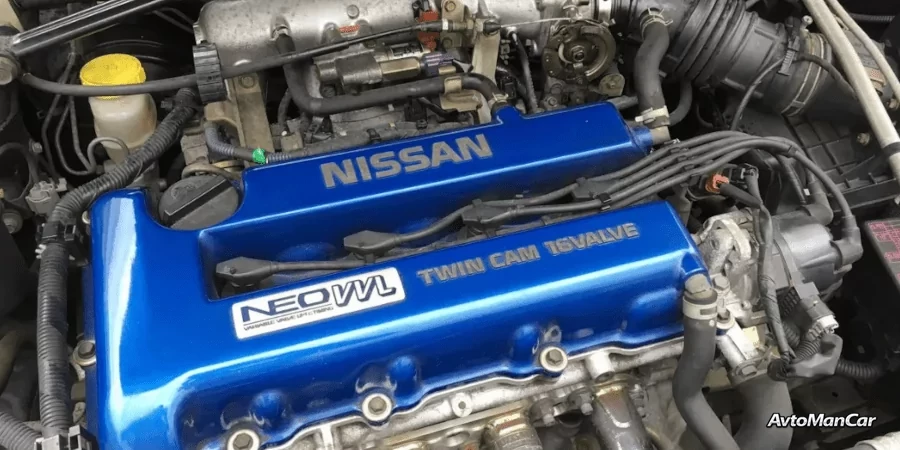 Под капотом двигатель Nissan SR16VE.