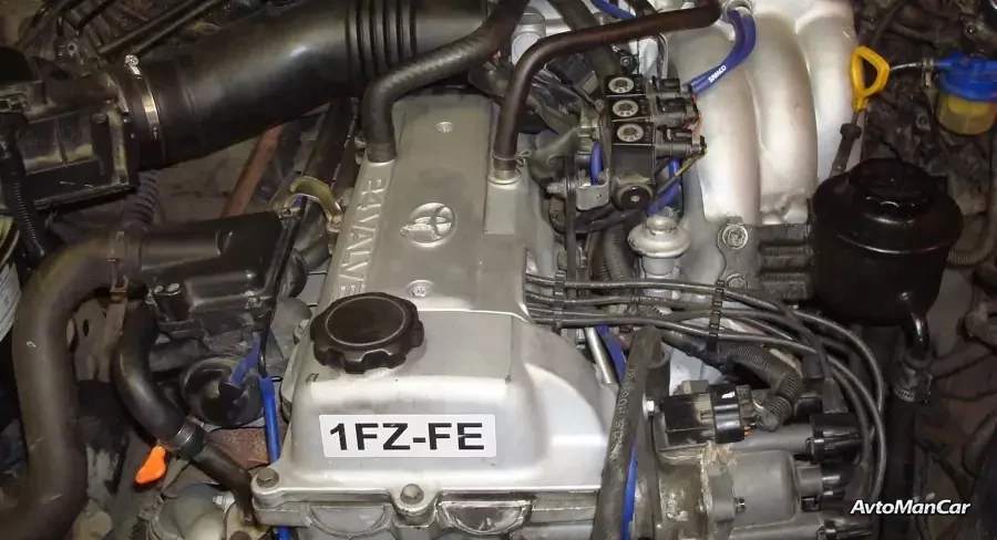 Под капотом двигатель Toyota 1FZ.