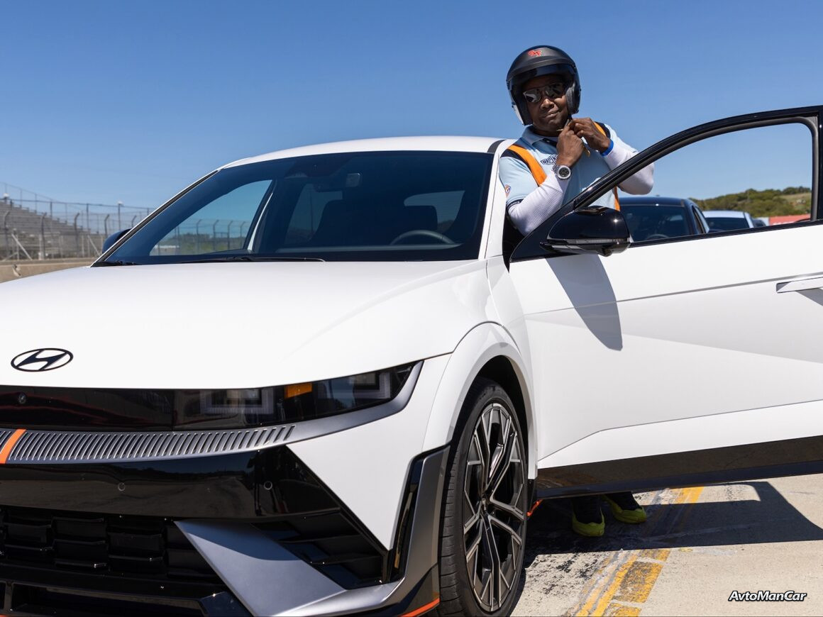 Hyundai Ioniq 5 N 2026 года на треке