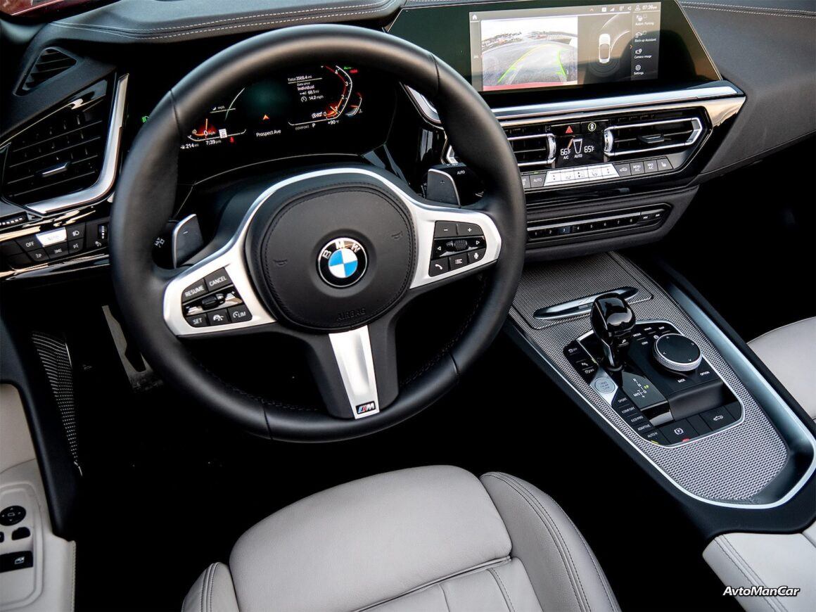 механическая коробка BMW Z4 M40i Handschalter 2026 - вид в салоне