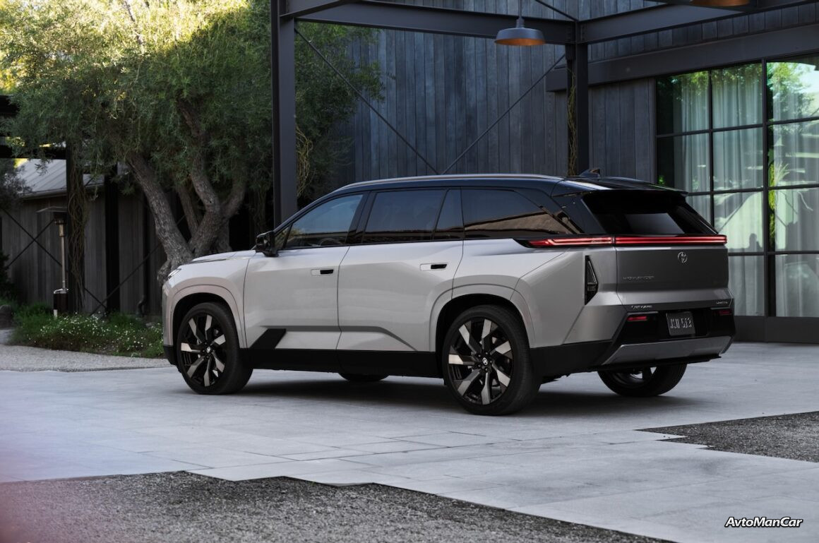 Внешний вид Toyota Highlander EV 2027 года спереди