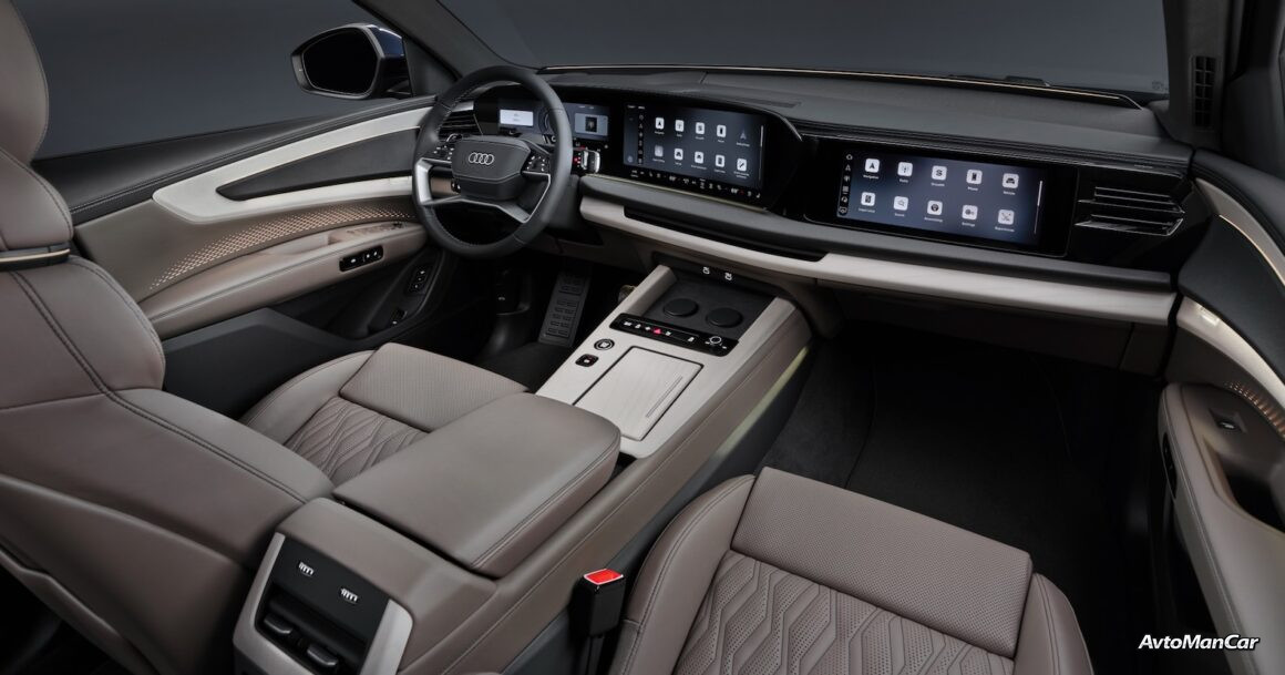 Audi Q9 2027 года - просторный трехрядный салон