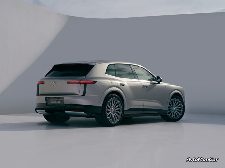 Bentley Torcal 2028 — зарядный порт и батарея